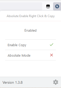 Absolute Enable Right Click & Copy